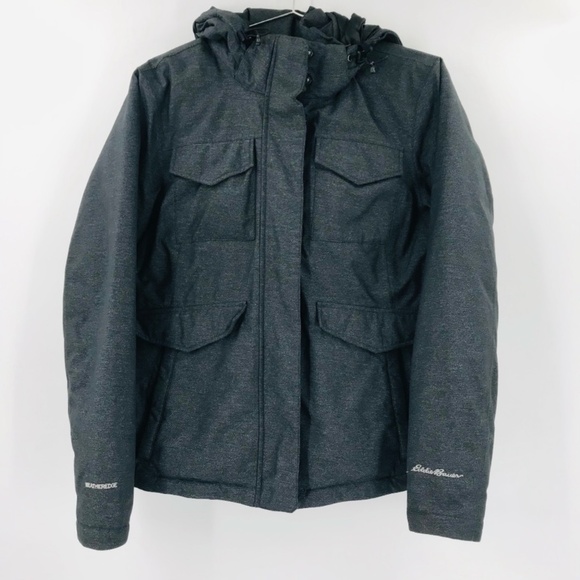 Eddie Bauer Jackets & Blazers - Eddie Bauer Winter Coat Faux Fur Hood Gray Size Medium